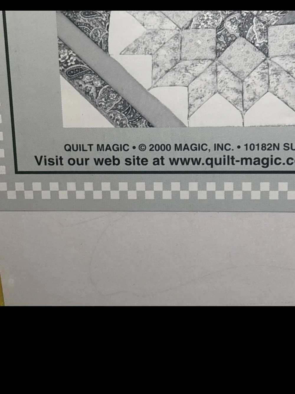 Vintage Sealed Quilt Magic No Sew Wall Hanging Kit #618 Trout in Circle
